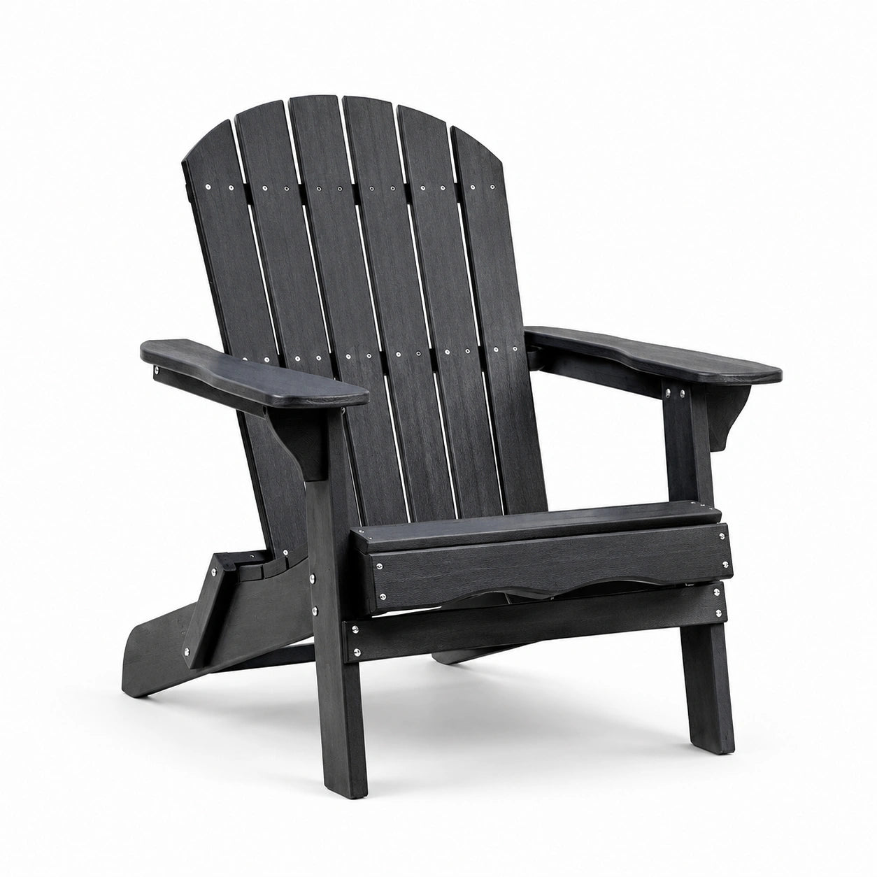 Chaise Adirondack en bois composite noir