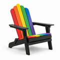 Chaise Adirondack en bois composite multicolore pour extérieur