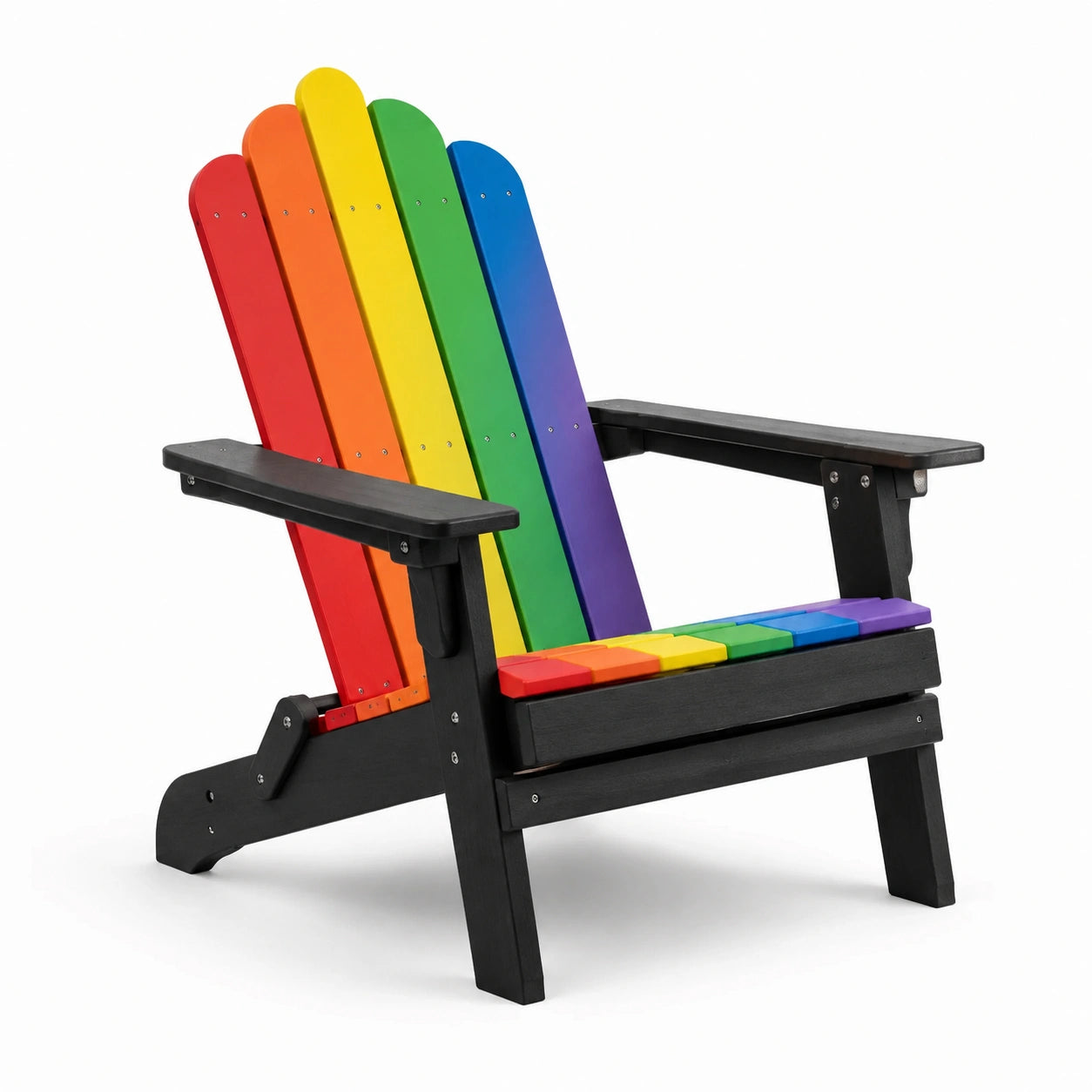 Chaise Adirondack en bois composite multicolore pour extérieur