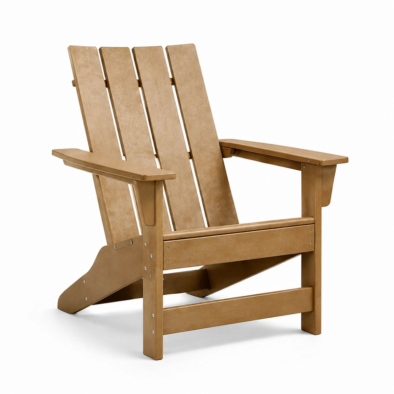 Fauteuil en bois d'acacia brun
